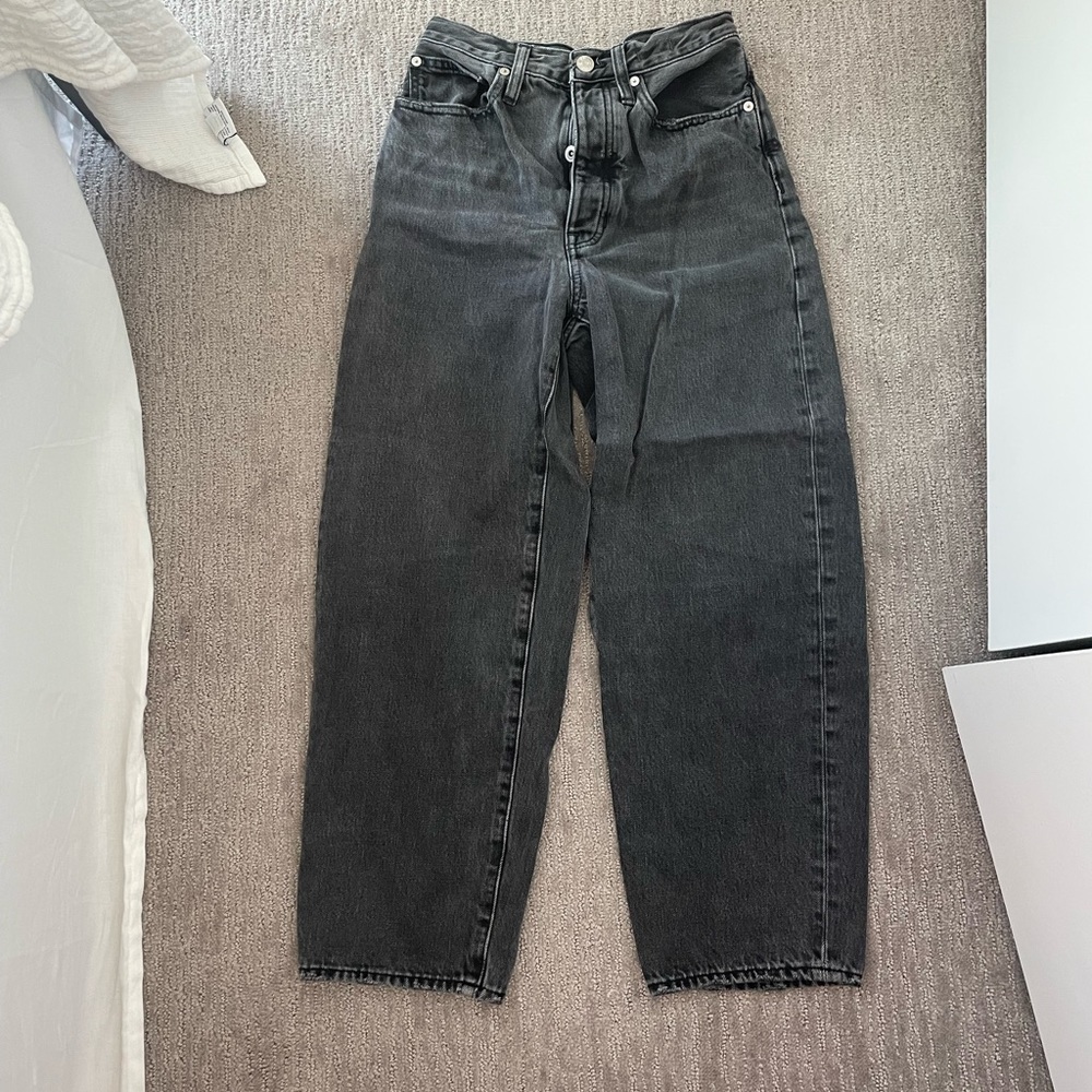 Madewell Balloon Jeans in Gray Size 24